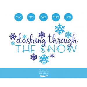 Dashing Through The Snow Cut File