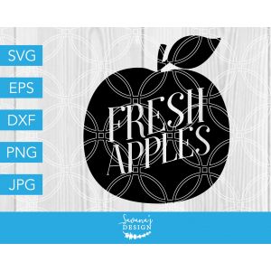 Fresh Apples Cut File