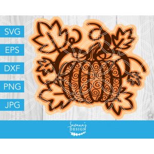 Layered Pumpkin Cut File