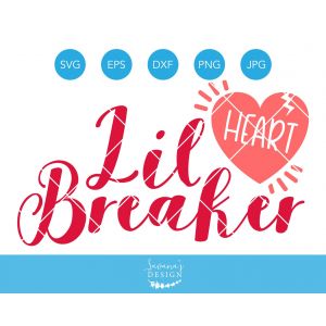 Lil Heart Breaker Cut File