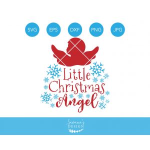 Little Christmas Angel Cut File