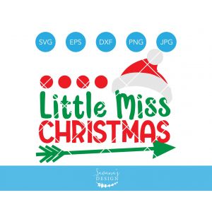 Little Miss Christmas Cut File