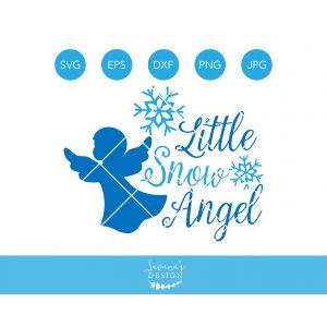 Little Snow Angel Cut File
