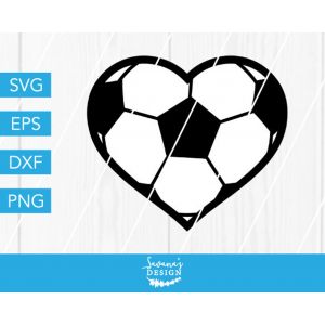 Soccer Heart Cut File