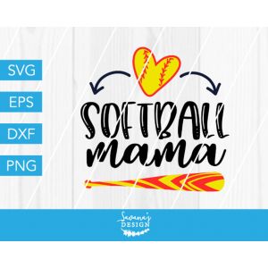 Softball Mama Cut File
