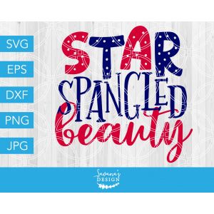 Star Spangled Beauty Cut File