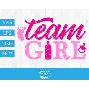 Team Girl Cut File