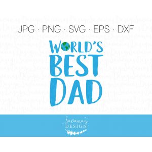 World's Best Dad Cut File