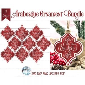 Arabesque Ornaments 6 Cut File