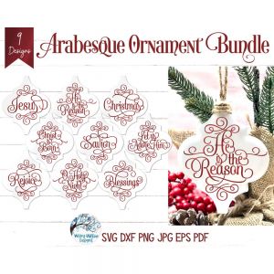 Arabesque Ornaments 5 Cut File