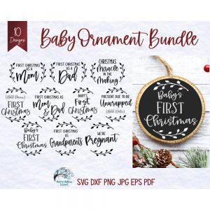 Baby Ornaments Cut File