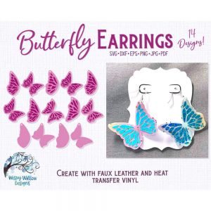 Butterfly Earrings Cut File
