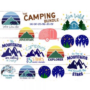 Camping Bundle Cut File
