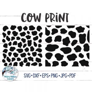 Cow Print Cut File