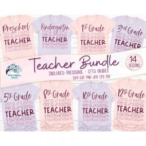 Grade Teacher Bundle Cut File