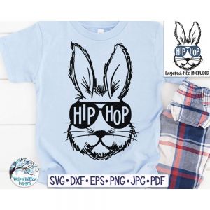 Hip Hop Bunny 2 Cut File