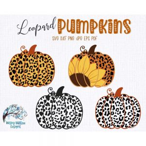 Leopard Pumpkin Bundle Cut File
