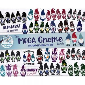 Mega Gnome Bundle Cut File