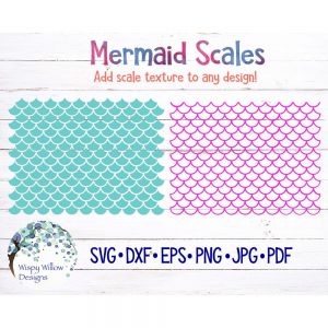 Mermaid Scales Bundle Cut File