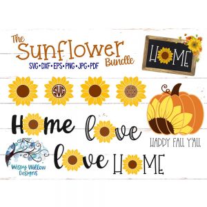 Sunflower Bundle Cut File