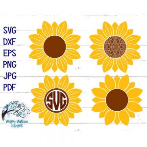 Sunflower Set Cut File