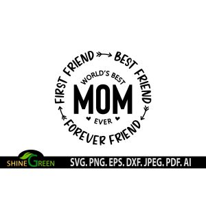 World's Best Mom Mother's Day Cut File