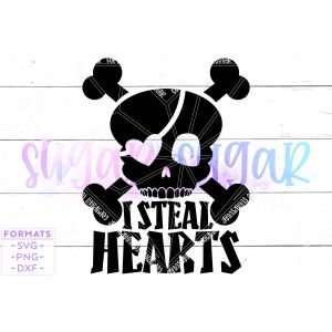 I Steal Hearts Boy Valentine Cut File