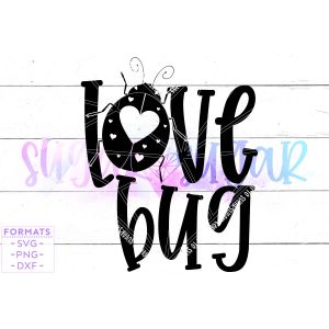 Love Bug Girl Valentine Cut File