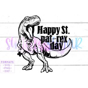 St Patrick's Dinosaur Cut File