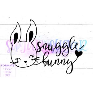 Snuggle Bunny Baby Girl Easter Cut File