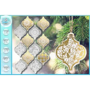 Arabesque Ornament Mandala SVG Bundle - 4" Tiles Cut File