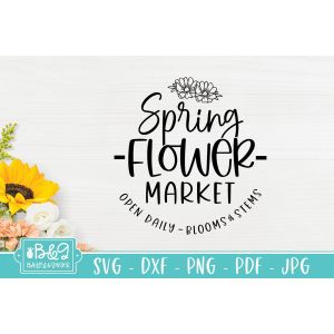 Flower Market Cut File