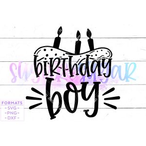 Birthday Boy Cake Cut File