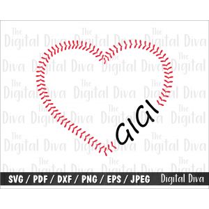 Baseball Stitch Gigi Cut File