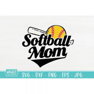 Softball Mom 03 Cut File