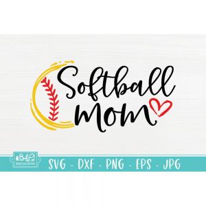 Softball Mom 04 Cut File