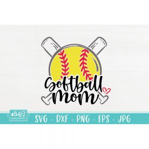 Softball Mom 05 Cut File