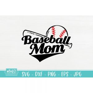 Baseball Mom 03 Cut File