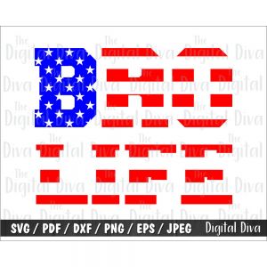 Bro Life Flag Cut File