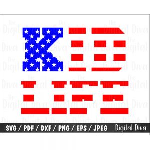 Kid Life Flag Cut File