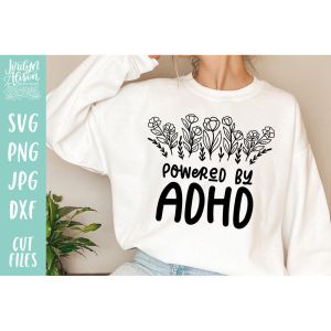 Powered by ADHD SVG Cut File
