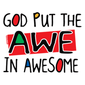 GOD PUT THE AWE IN AWESOME