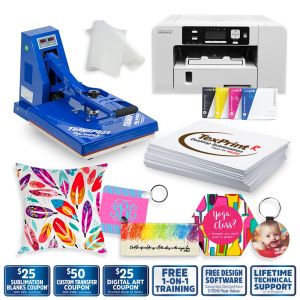 SUBLIMATION PACKAGE WITH TRANSPRO HEAT PRESS