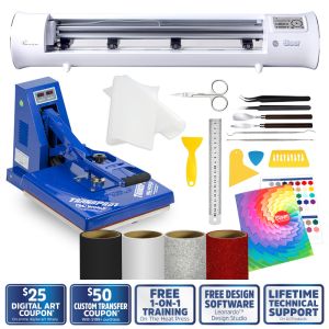 TRANSPRO HEAT PRESS AND ROMEO STARTER PACKAGE