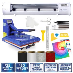 TRANSPRO HEAT PRESS AND ROMEO STARTER PACKAGE
