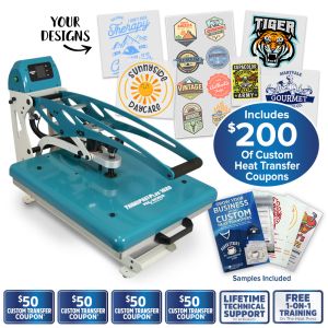 CUSTOM TRANSFER AND HEAT PRESS BUSINESS PACKAGE