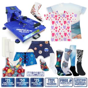 SILKY SOCKS VARIETY PACK + TRANSPRO HEAT PRESS