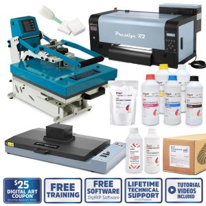 13" DTF PACKAGE- PRINTER, OVEN & HEAT PRESS