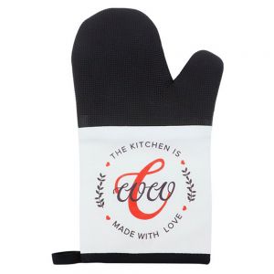 CANVAS OVEN MITT WITH RUBBER