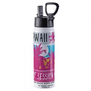 22 OZ STAINLESS STEEL FLASK WITH STRAW AND PORTABLE LID - WH